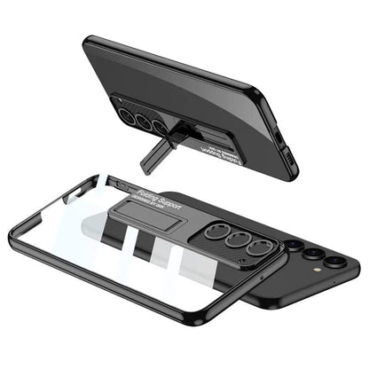 Galaxy S Series - Anti-Yellowing Transparent Kickstand Protective Case