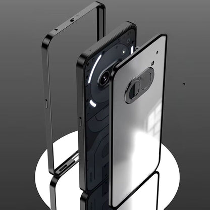 Nothing Phone Series - Frosted Glass Metal Frame Case