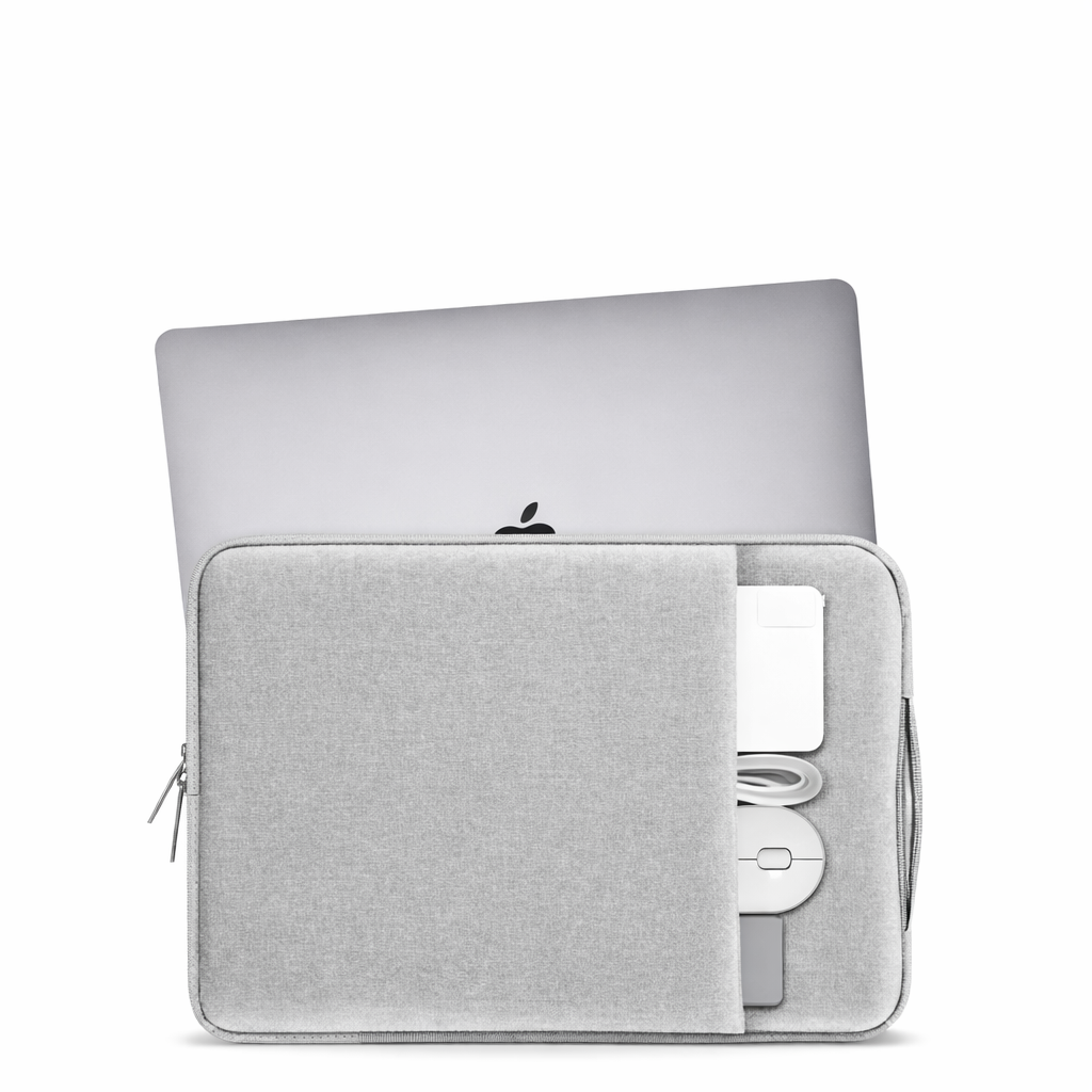 SoftGuard Sleeve Zipper Briefcase Bag - Grey