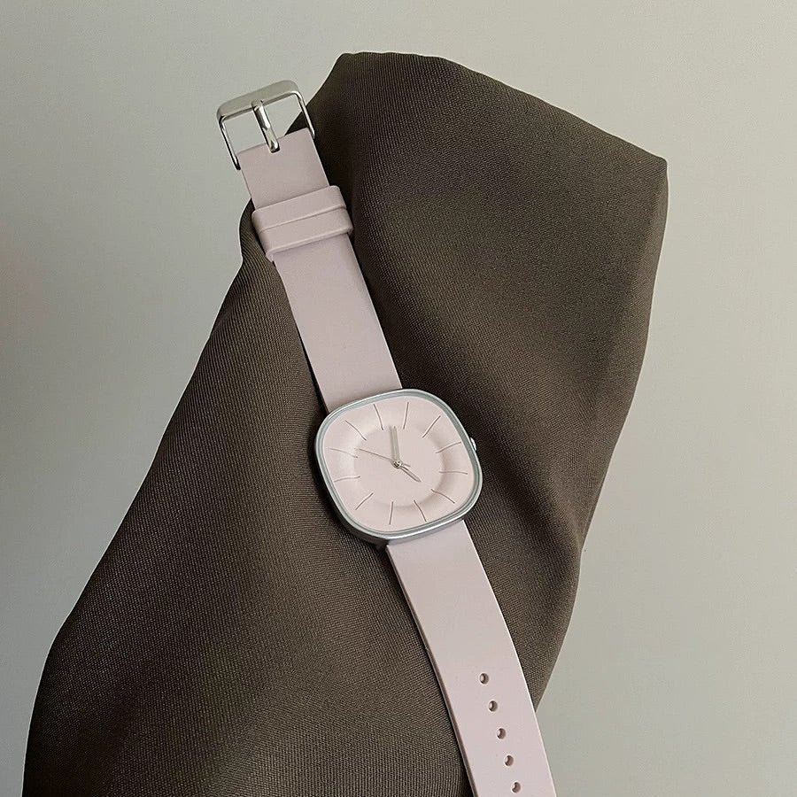 SquareFlex Silicone Strap Watch