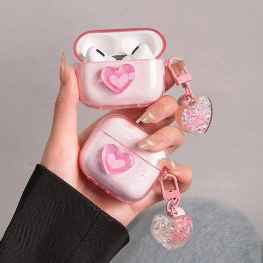 SweetHeart Glitter AirPods Case