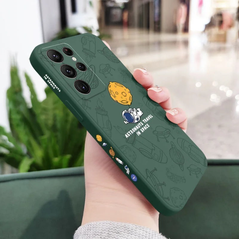Cosmic Astronaut Silicone Case - Galaxy