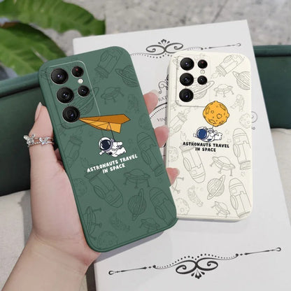 Cosmic Astronaut Silicone Case - Galaxy