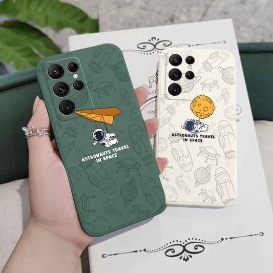 Cosmic Astronaut Silicone Case - Galaxy