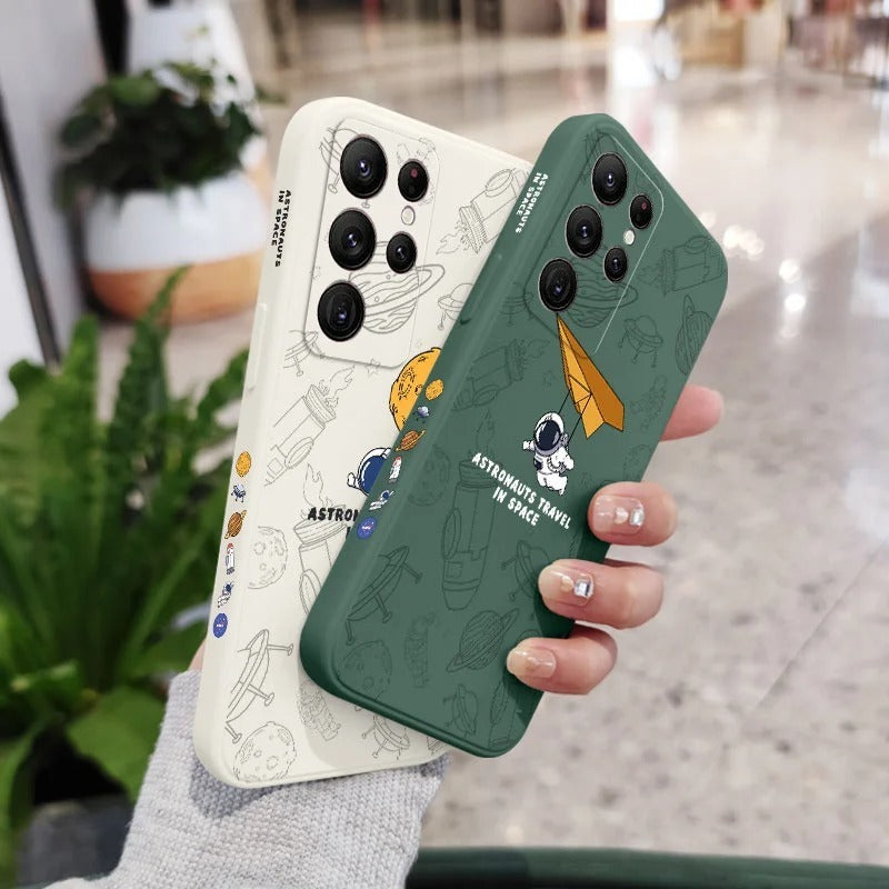 Cosmic Astronaut Silicone Case - Galaxy