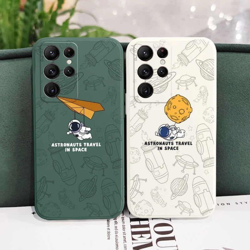 Cosmic Astronaut Silicone Case - Galaxy