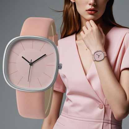 SquareFlex Silicone Strap Watch
