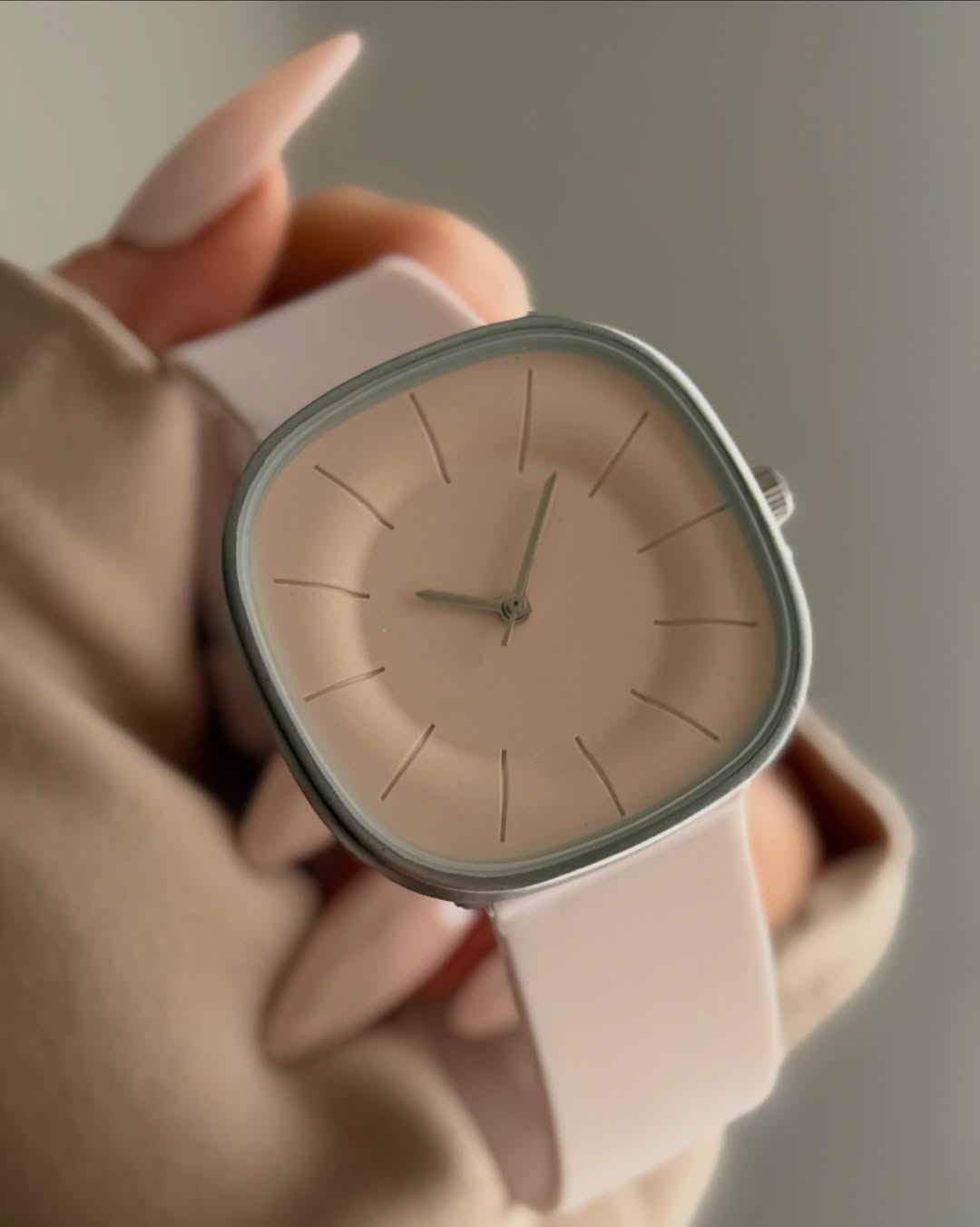 SquareFlex Silicone Strap Watch
