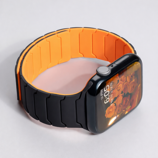 Slim Fit Silicone Apple Watch Strap - Orange