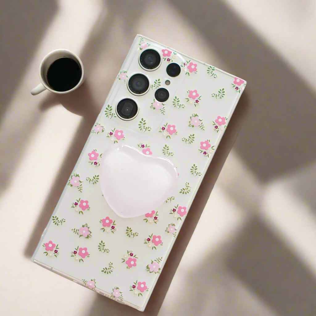 Blossom Case with Heart PopGrip