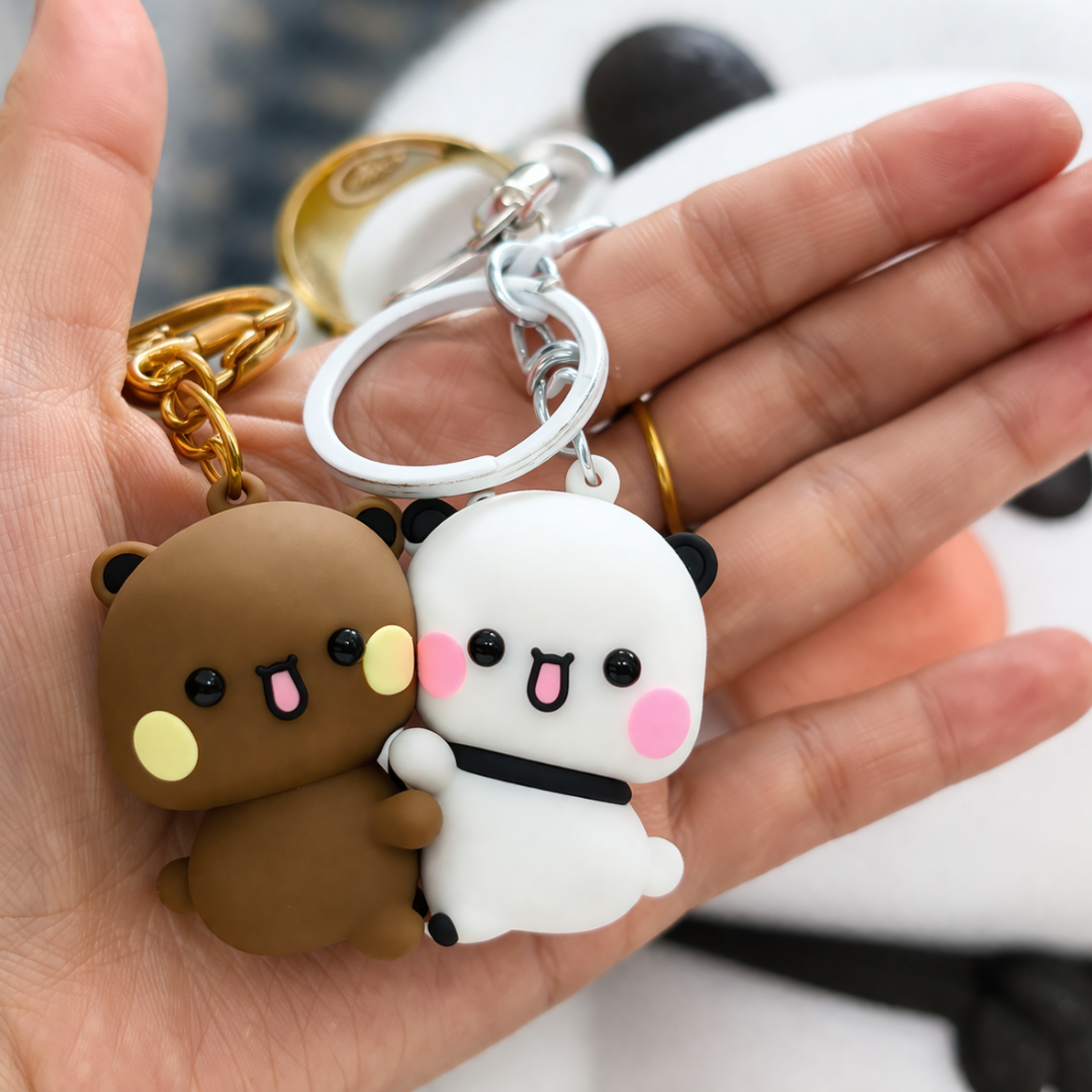 Cute Bestie Bear Keyring Charm