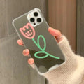 iPhone - Cute Tulip Mirror Silicone Case