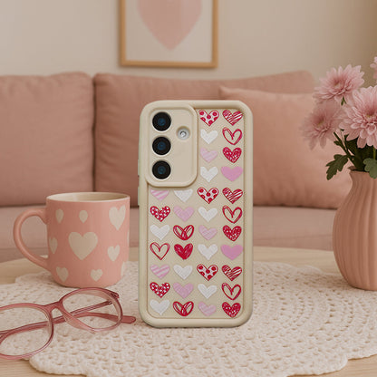 Doodle Love Hearts Case