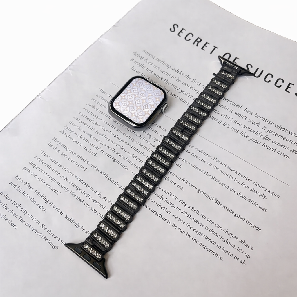 Diamond Glow Metallic Strap