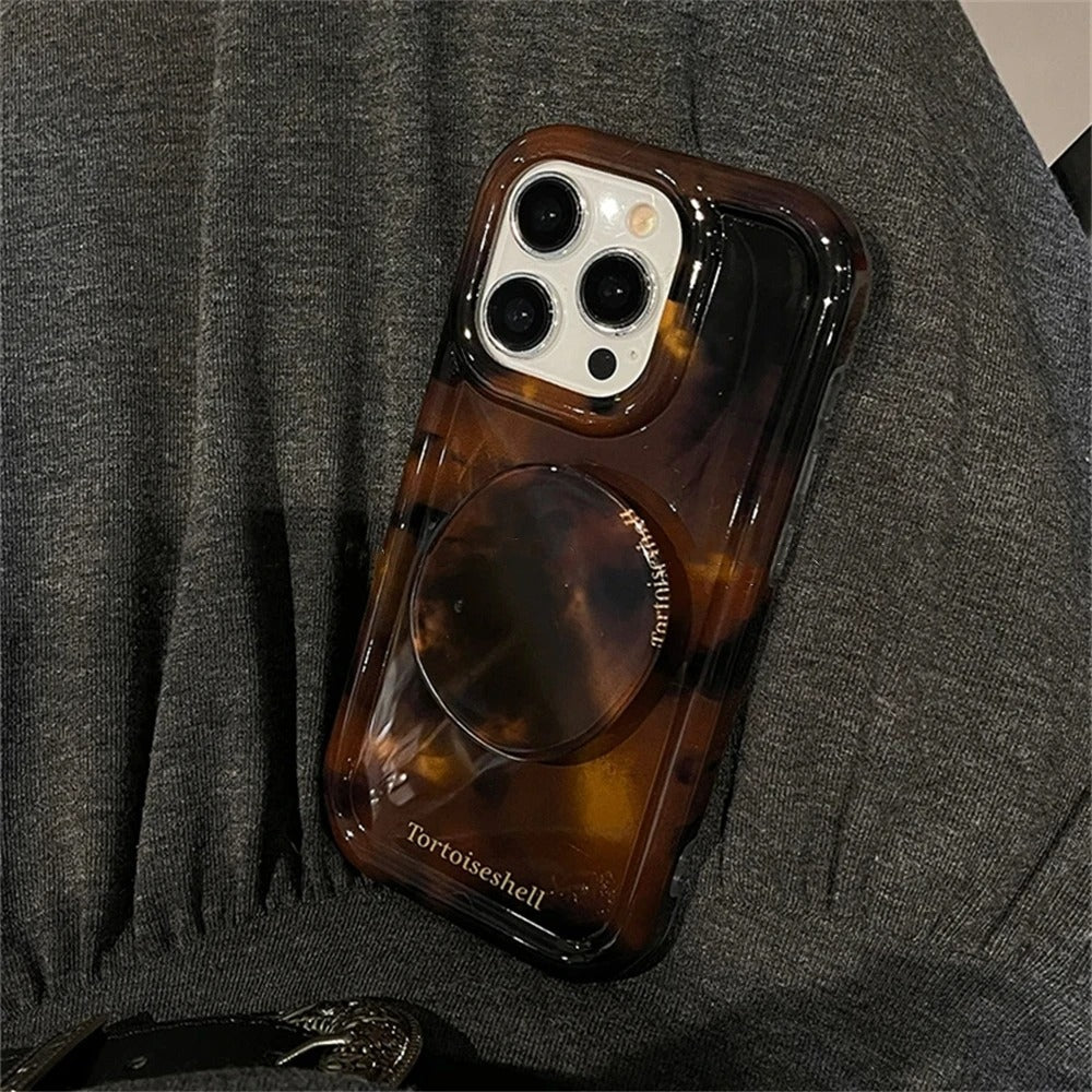 Amber Tortoise Grip Case