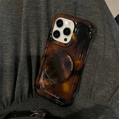 Amber Tortoise Grip Case