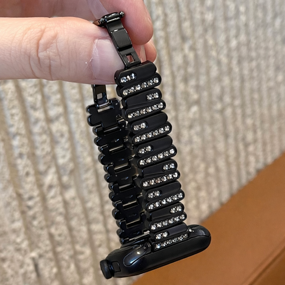 Diamond Glow Metallic Strap