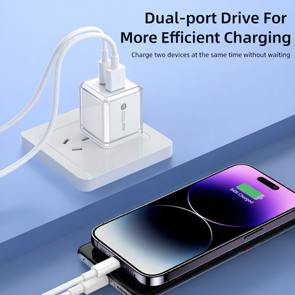 SnapVolt Mini 30W Charger Adapter - White