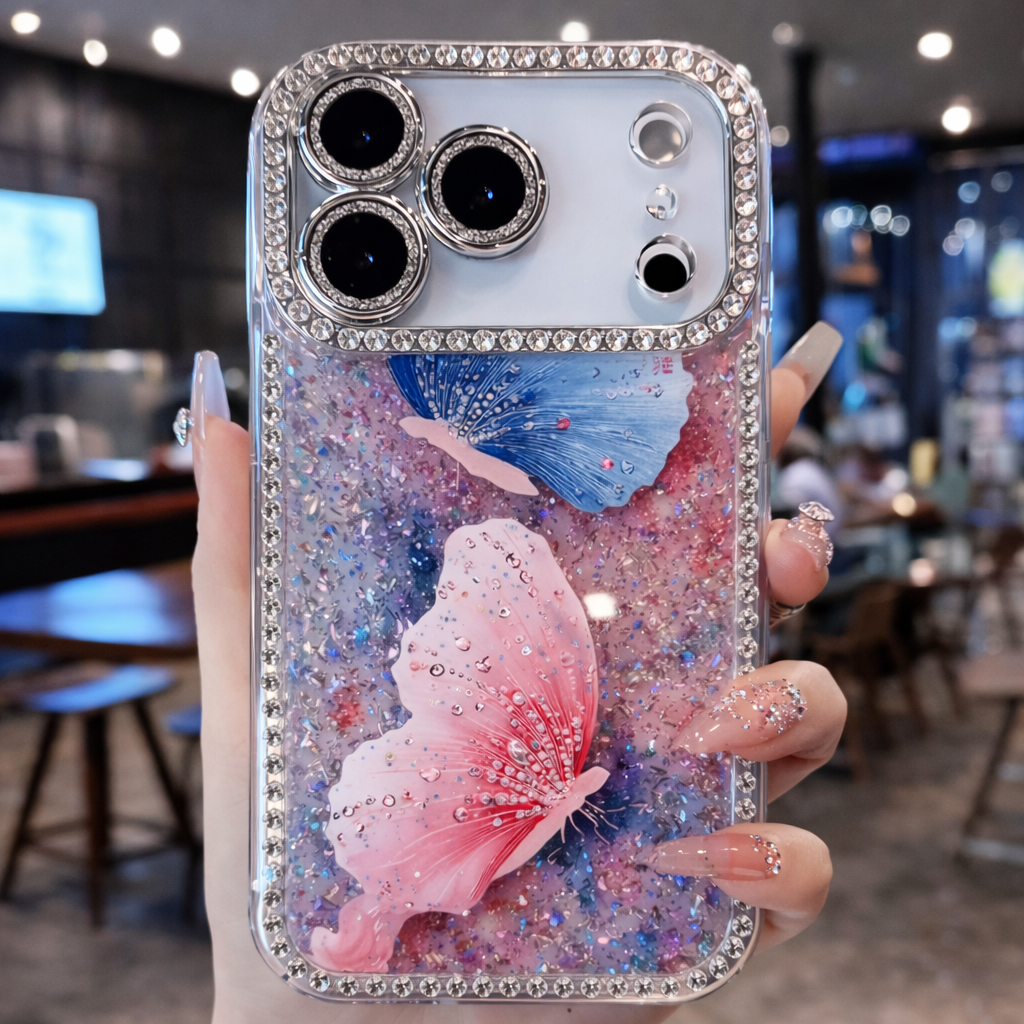 Crystal Flutter Glitter Case- iPhone
