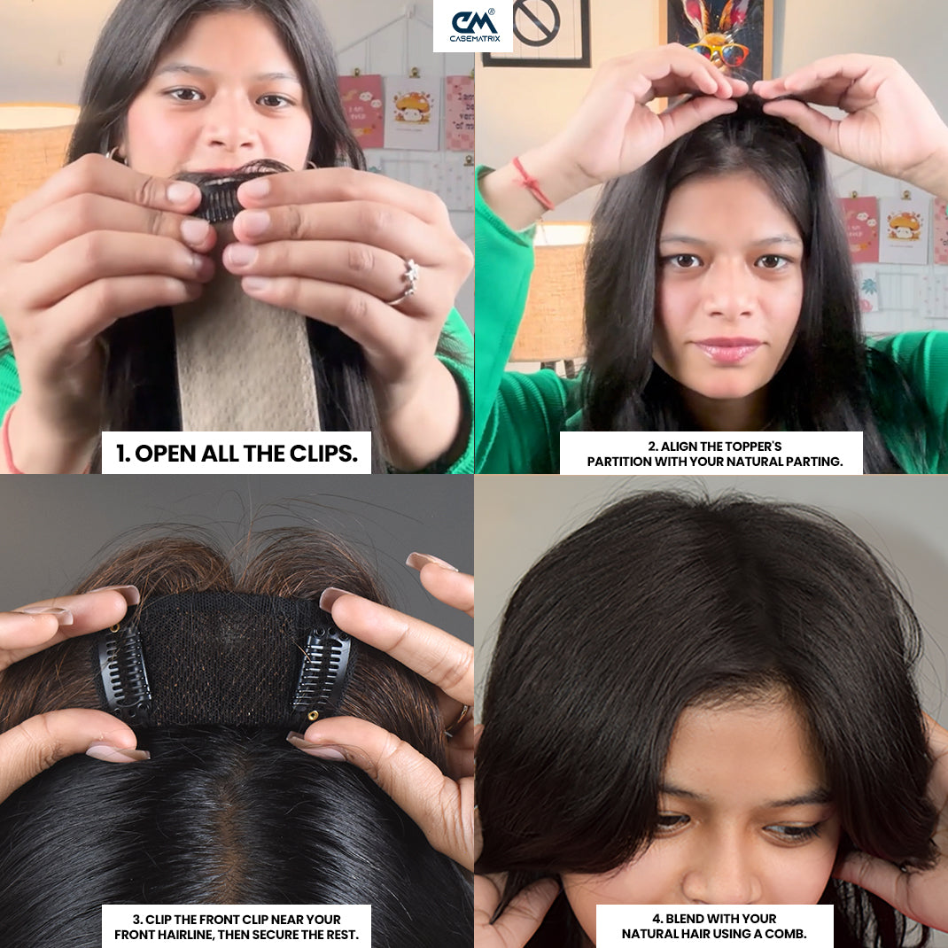 Mini Silk Base Scalp Hair Topper 3*4Inc