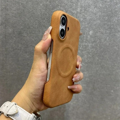 iPhone - LuxeSuede MagSafe Leather Case