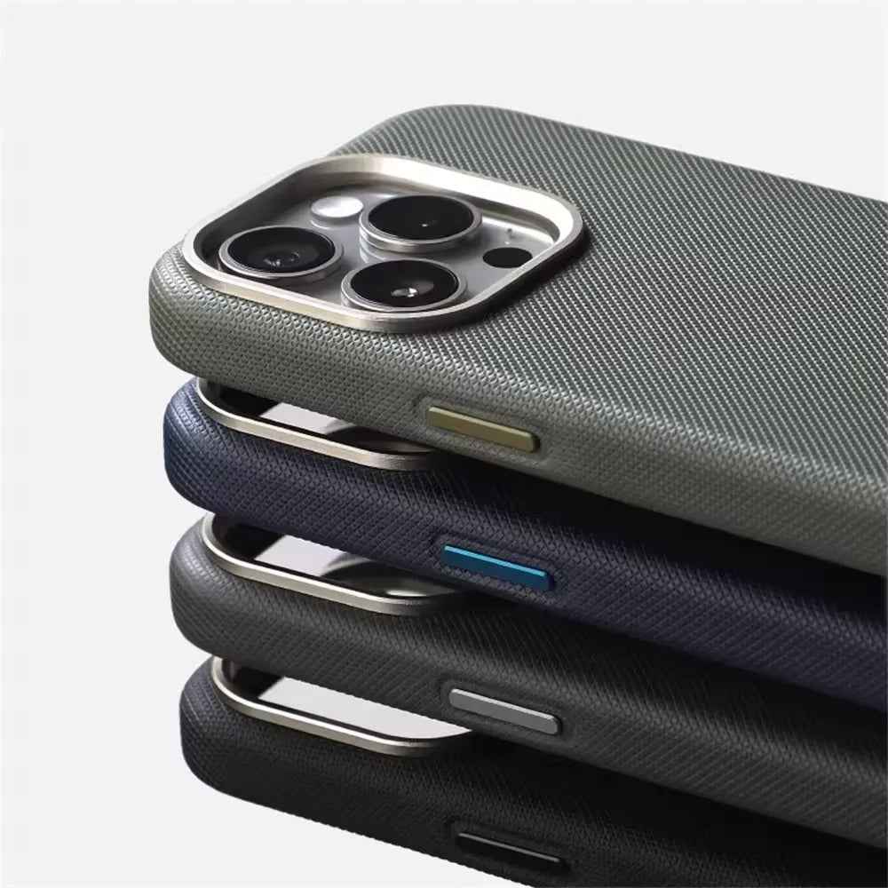 Diamond texture leather Case - Green