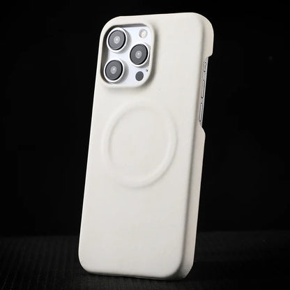 iPhone - LuxeSuede MagSafe Leather Case