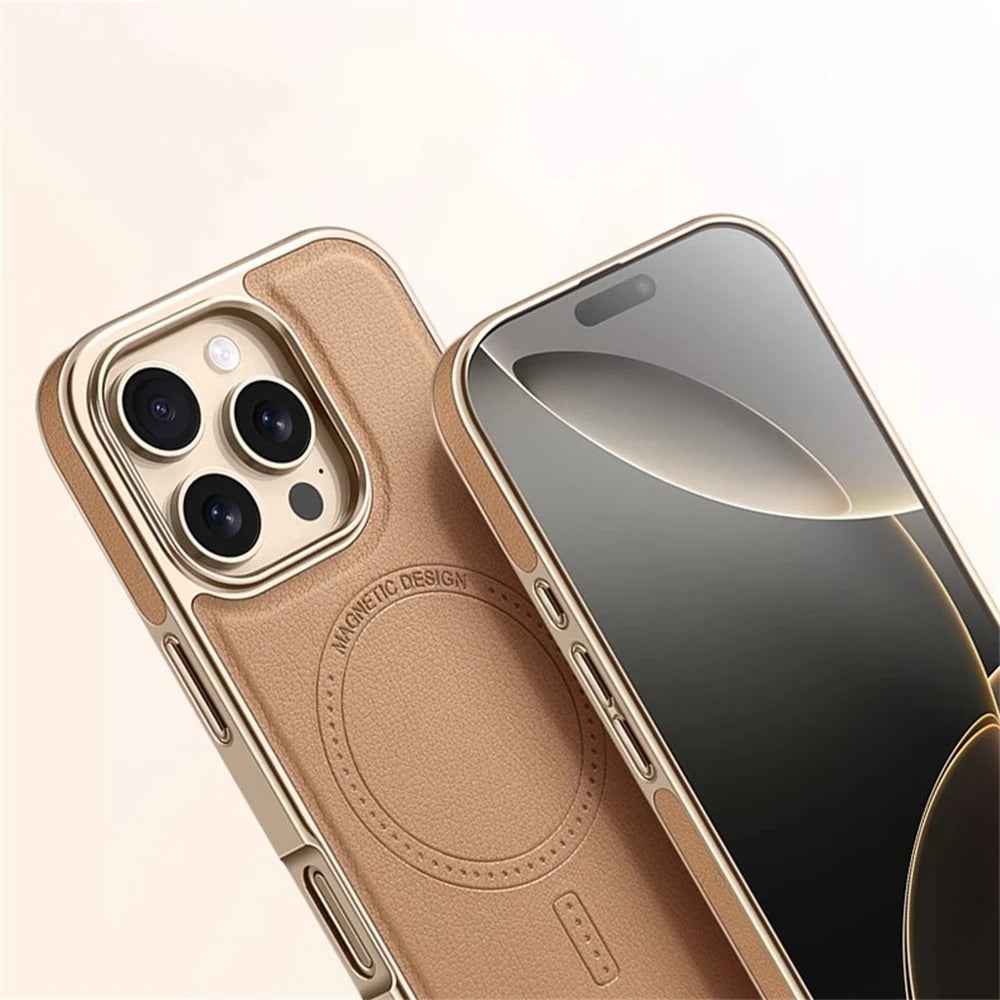 iPhone Series - LuxeFrame Leather Magnetic Case