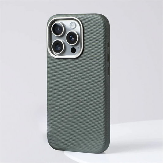 Diamond texture leather Case - Green