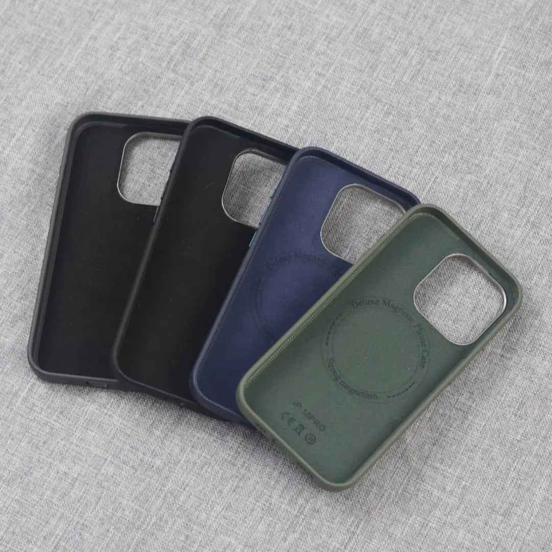 Diamond texture leather Case - Green