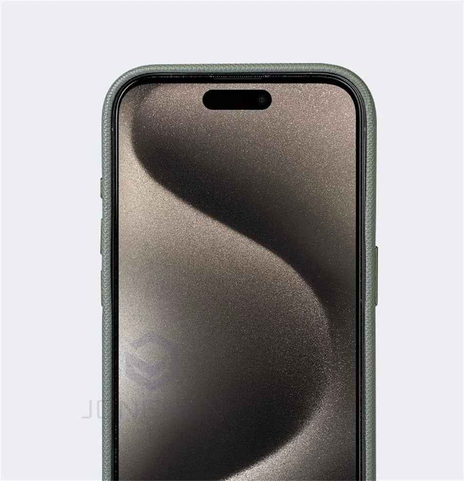 Diamond texture leather Case - Green
