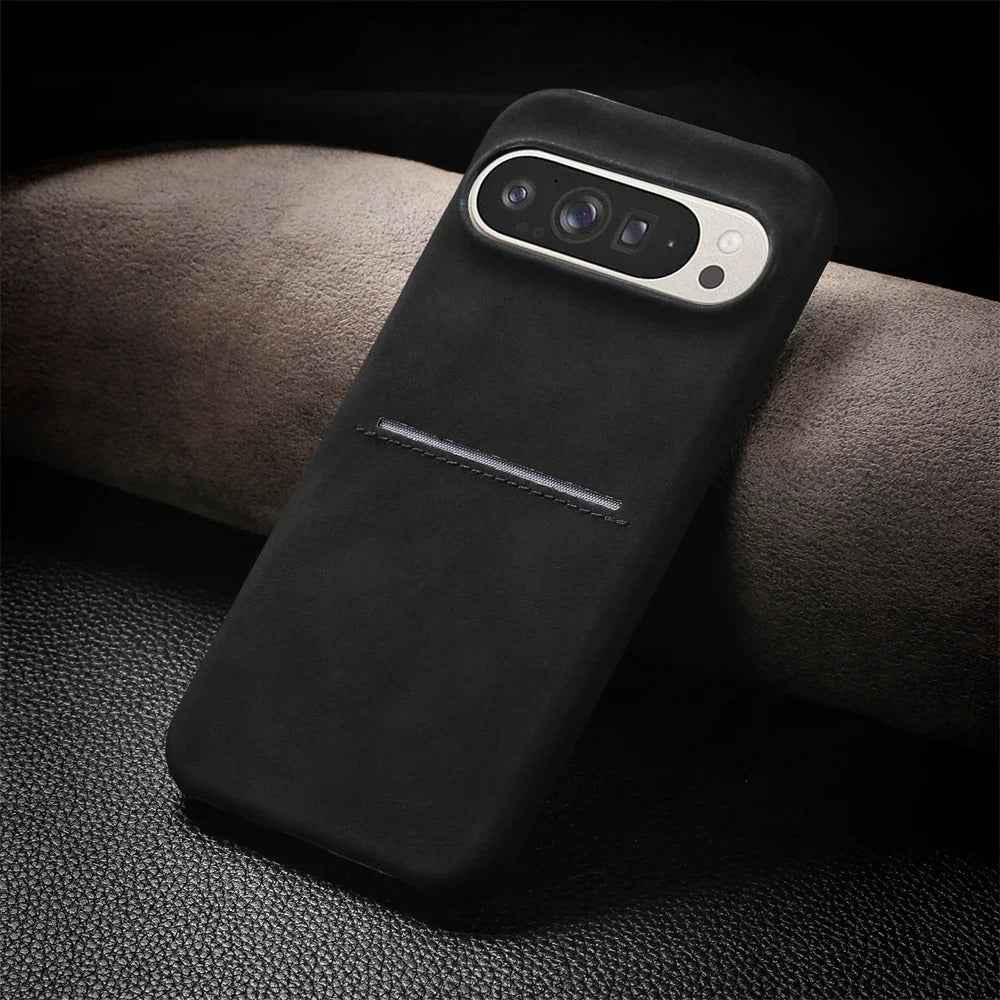 Black Wallet Pocket Leather Case