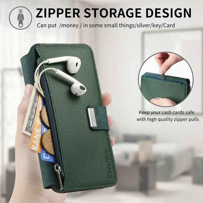 iPhone Series - Detachable Card Solt Wallet Leather Case