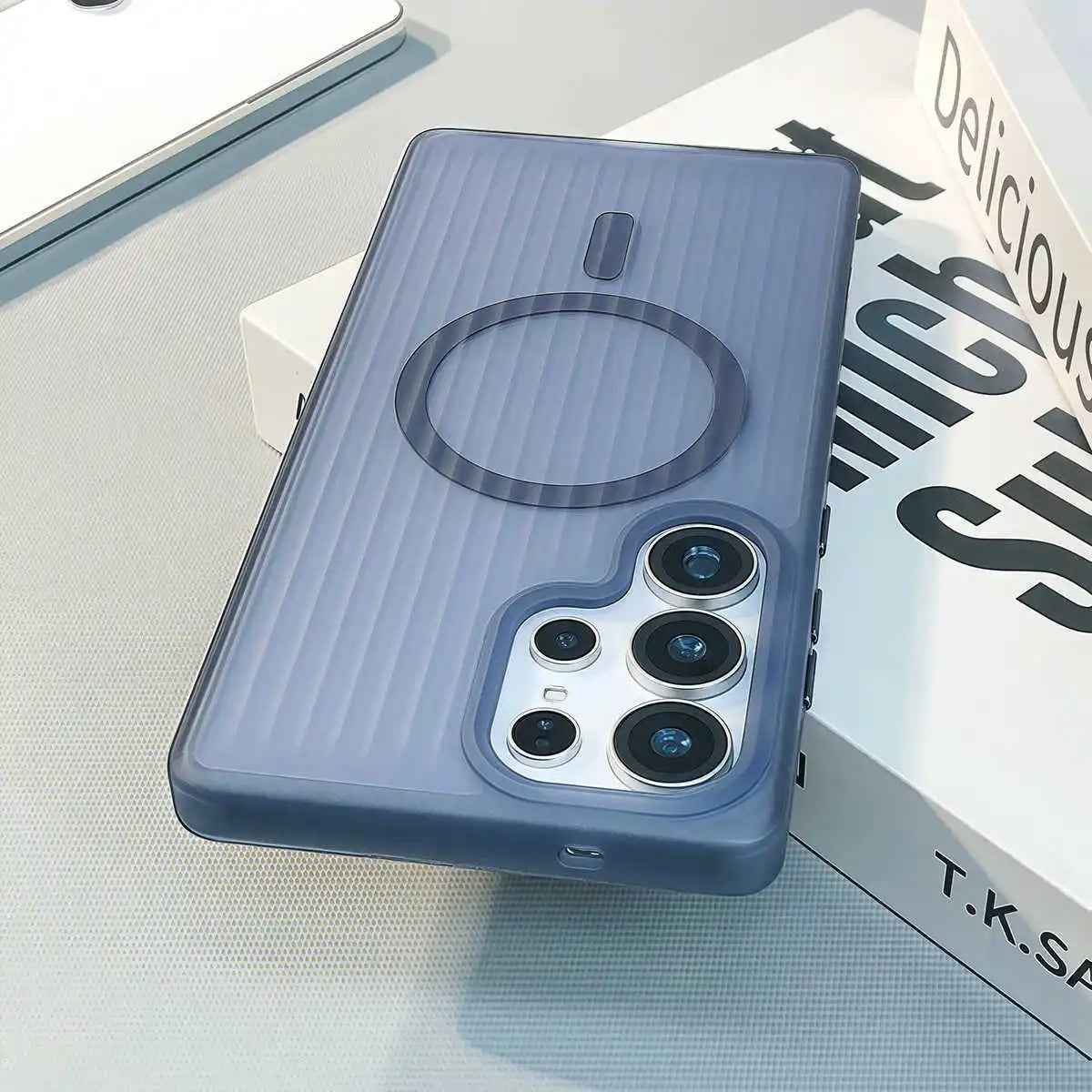 Blue Striped Armor Case