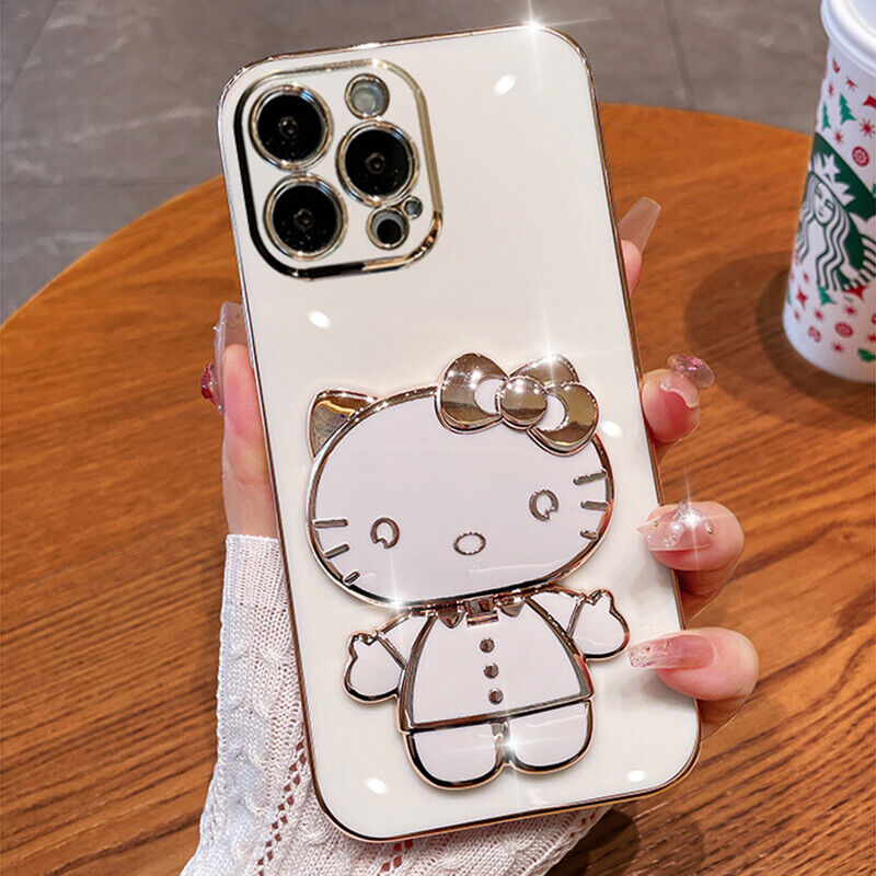 Mirror Kitty Stand Case - iPhone