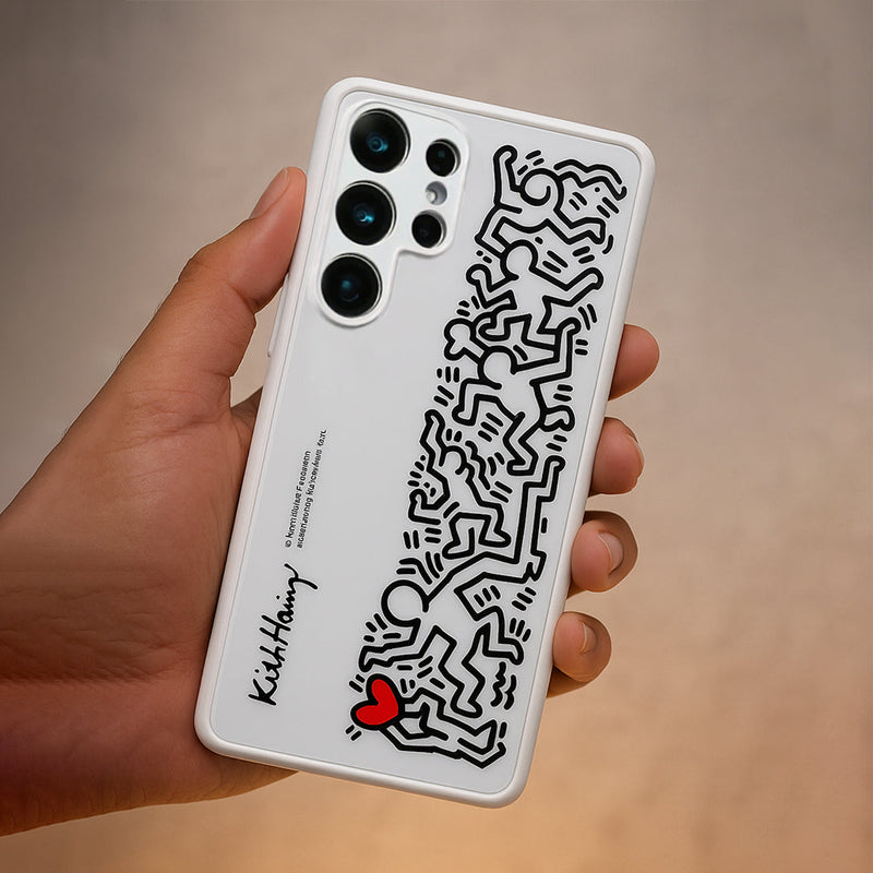Keith Haring Print Glass Case