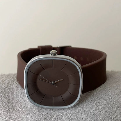 SquareFlex Silicone Strap Watch
