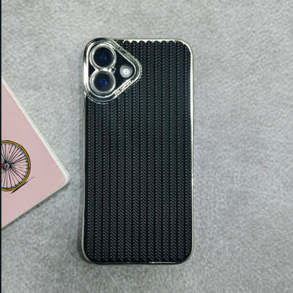 iPhone Series - Textured Weave Luxe Case - Black