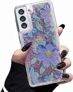Galaxy - Glitter Flower Luminous Case