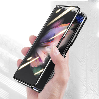 Galaxy Z Fold4 - Double Sided Magnetic Metal Frame Case