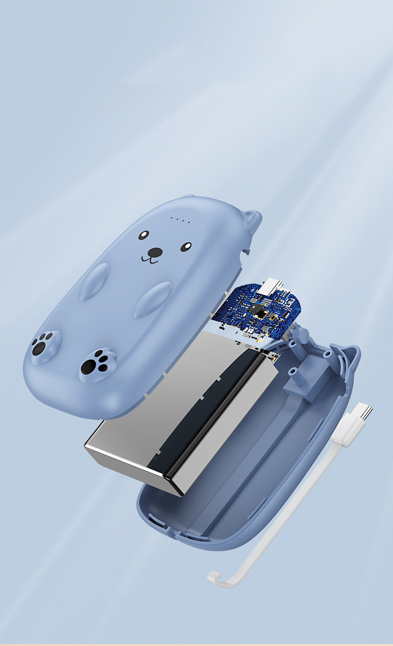 Bear Cartoon Built In Cable Power Bank 10,000 mAh - Case MatriX